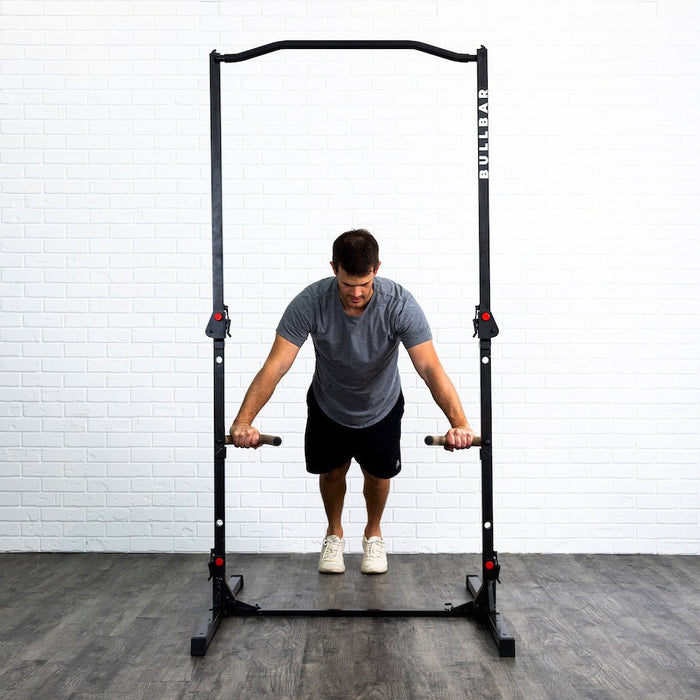 BULLBAR 2.0 - Portable Pull-up Bar and Dip Station - Sweatfully