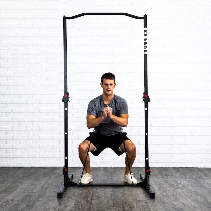 BULLBAR 2.0 - Portable Pull-up Bar and Dip Station - Sweatfully