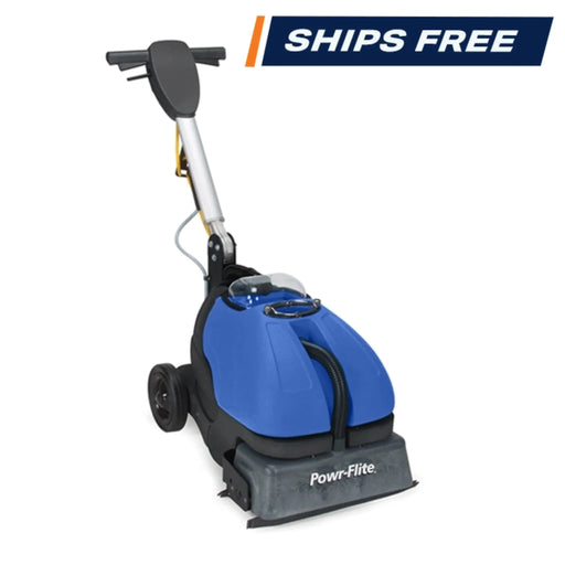 Powr-Flite 16" Compact Automatic Floor Scrubber & Grout Cleaner - Sweatfully