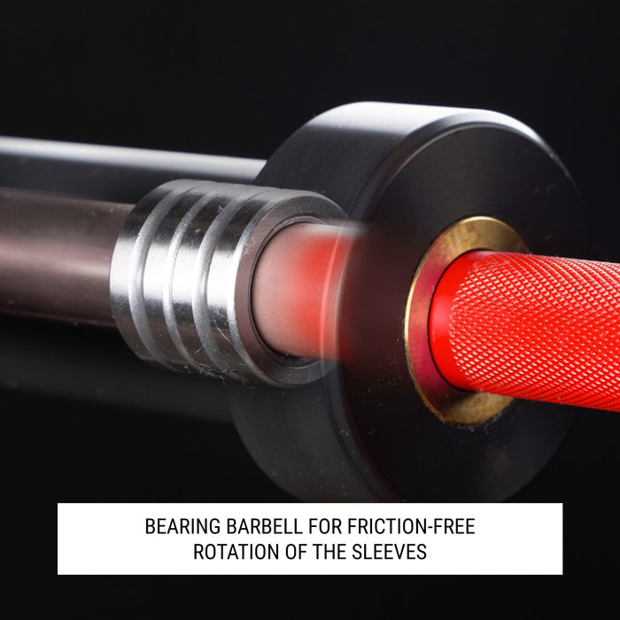 XMARK Catahoula IWF Men’s Training Bar, 190,000 PSI, 28mm Grip, US Cerakote CATAHOULA-RED - Sweatfully