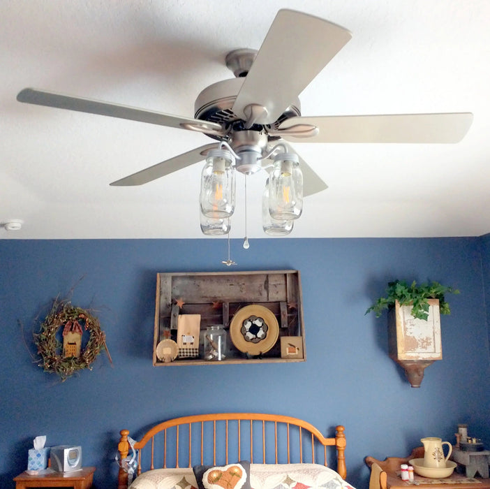 Mason Jar Ceiling Fan Light Kit - Sweatfully