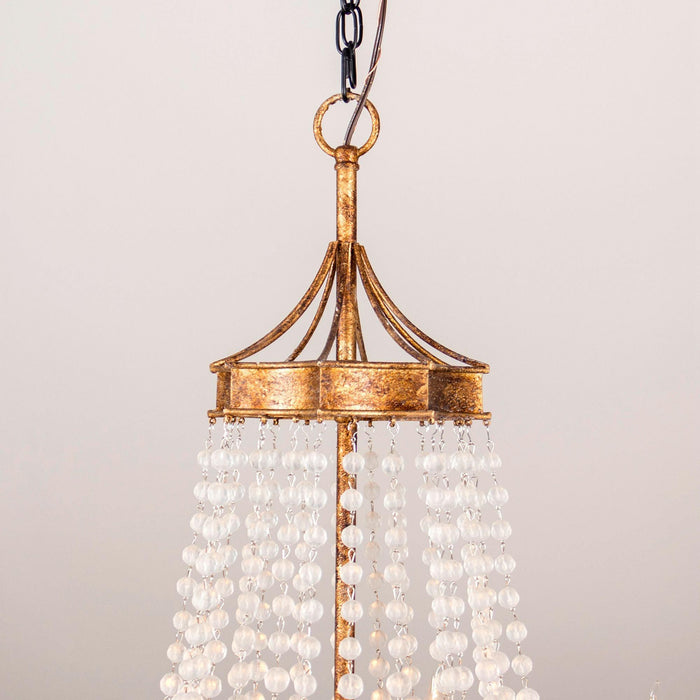 Chappell 8-Light Rustic Gold Candle Style Empire Chandelier - Sweatfully
