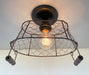 CHICKEN WIRE Farmhouse Ceiling Light - Rectangular - Sweatfully