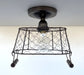 CHICKEN WIRE Farmhouse Ceiling Light - Rectangular - Sweatfully