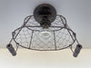 CHICKEN WIRE Farmhouse Ceiling Light - Rectangular - Sweatfully
