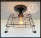 CHICKEN WIRE Farmhouse Ceiling Light - Rectangular - Sweatfully