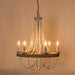 Chokio 6-Light Wood Bead Chandelier - Sweatfully
