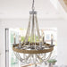 Chokio 6-Light Wood Bead Chandelier - Sweatfully