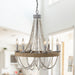 Chokio 6-Light Wood Bead Chandelier - Sweatfully