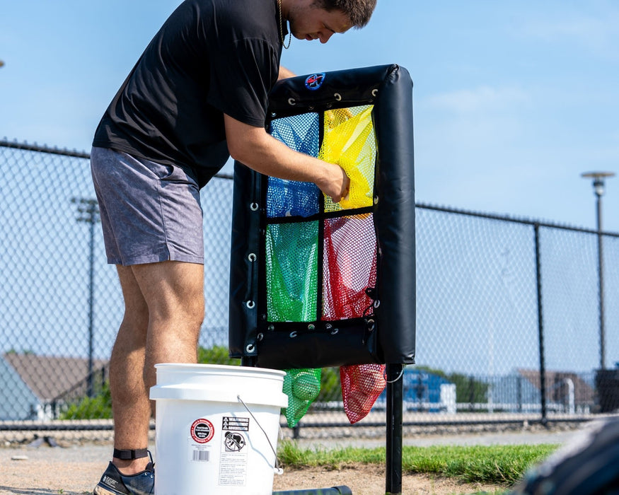 Colored 4 Hole Pitch Target - Sweatfully