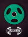 RUBBER COATED COLORED OLYMPIC PLATES: Rubber Plates, per Pair - Muscle D Fitness - Weights Pairs - Sweatfully