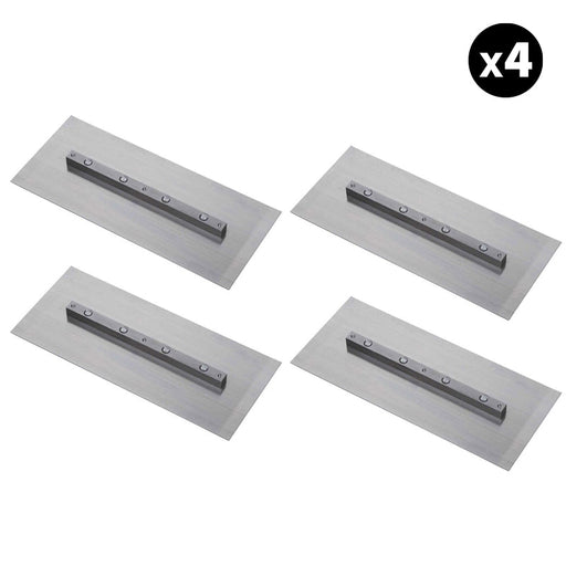 Set of 4 - 6″ x 18″ Replacement Finishing Trowel Blade Bar Mount for Tomahawk 46" Power Trowels - Sweatfully