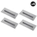 Set of 4 - 6″ x 18″ Replacement Finishing Trowel Blade Bar Mount for Tomahawk 46" Power Trowels - Sweatfully