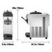 Commercial Single Flavor Soft Serve Ice Cream Machine Maker, 13L/H (94784035) - Sweatfully