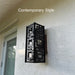 RadiantLight Address Marker Wall Sconces - Outdoor Wall Lights - Sweatfully