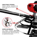 30" Portable Honda Concrete Power Trowel with 18ft Bull Float Handle GX35 - Sweatfully