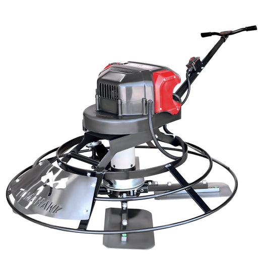 30" Battery-Powered Portable Power Trowel with 18ft Bull Float Handle - Sweatfully