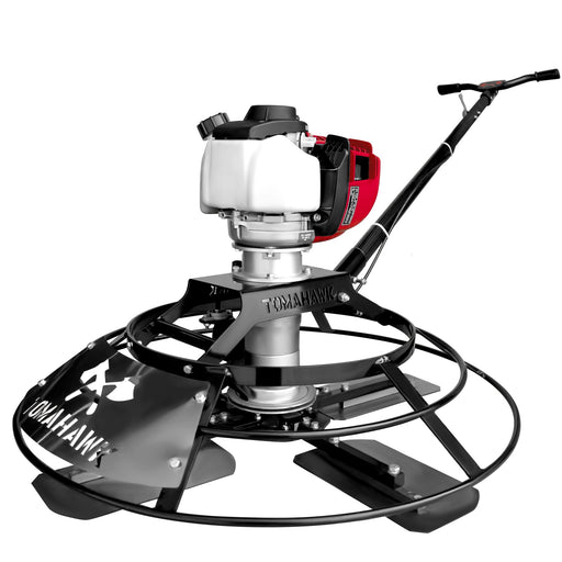 30" Portable Honda Concrete Power Trowel with 18ft Bull Float Handle GX35 - Sweatfully