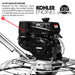 46" Concrete Power Trowel 14HP Kohler Float Pan Screed Edge Cement Finishing Tool - Sweatfully