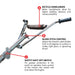 46" Concrete Power Trowel 14HP Kohler Float Pan Screed Edge Cement Finishing Tool - Sweatfully