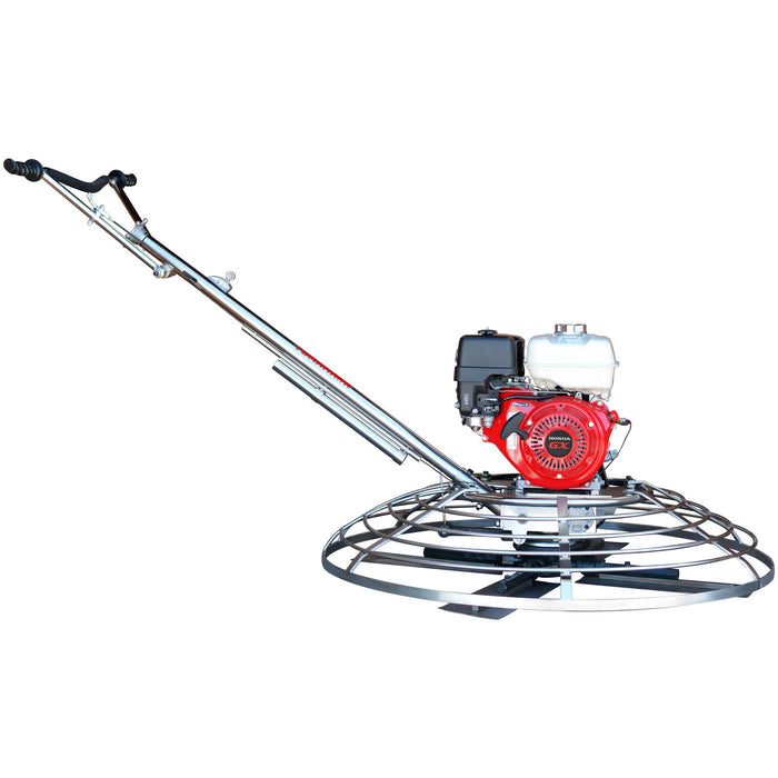 46" Concrete Power Trowel 8.5HP Honda Combo Blades and Float Pan Cement Finishing Tool - Sweatfully