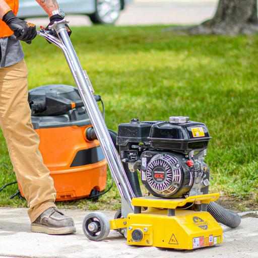 8” Gas Concrete Scarifier Planer Grinder with 5.5 HP Honda Engine Blade Bundle - Sweatfully