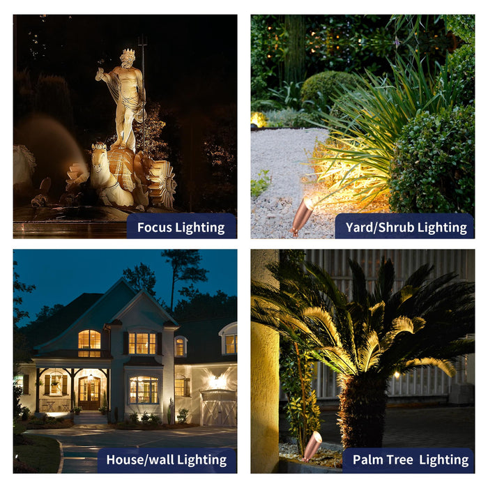 Gardenreet Solid Brass Landscape Spotlight 12V - Bronze/Black/Copper (2105) - Sweatfully