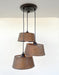 Ornate Copper CHANDELIER TRIO Light - Sweatfully