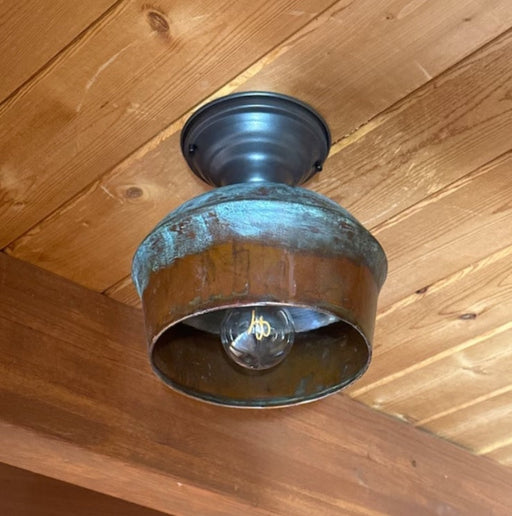 Handcrafted Copper Farmhouse Ceiling Light - Sweatfully