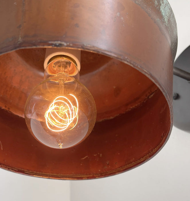 COPPER Handcrafted Rustic Farmhouse Wall Sconce Light - Sweatfully