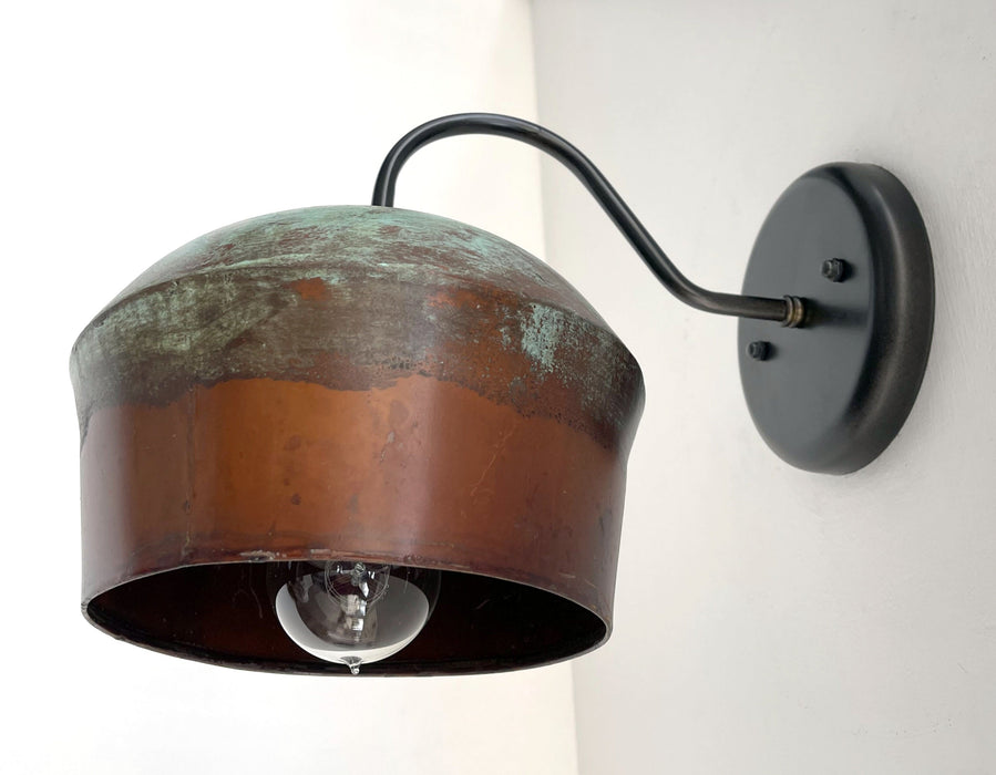 COPPER Handcrafted Rustic Farmhouse Wall Sconce Light - Sweatfully