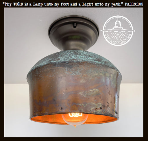 Handcrafted Copper Farmhouse Ceiling Light - Sweatfully