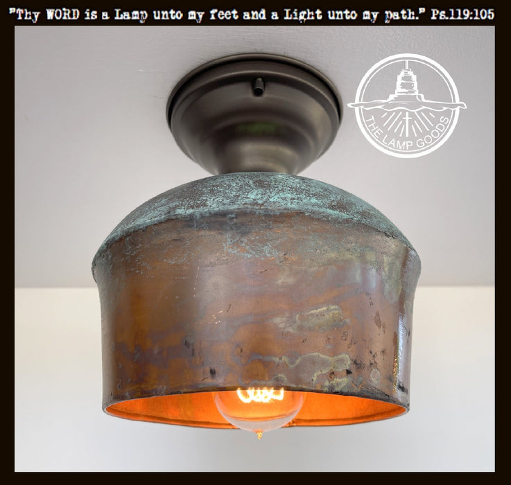 HANDCRAFTED Copper Pendant Light Fixture - Sweatfully