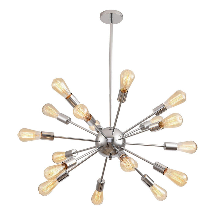 Cordell 18-Light Chrome Sputnik Sphere Chandelier - Sweatfully