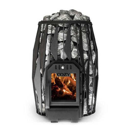 Cozy Heat OG Wood-Burning Sauna Stove With Sauna Stones [COZY OG] (SAK37298) - Sweatfully