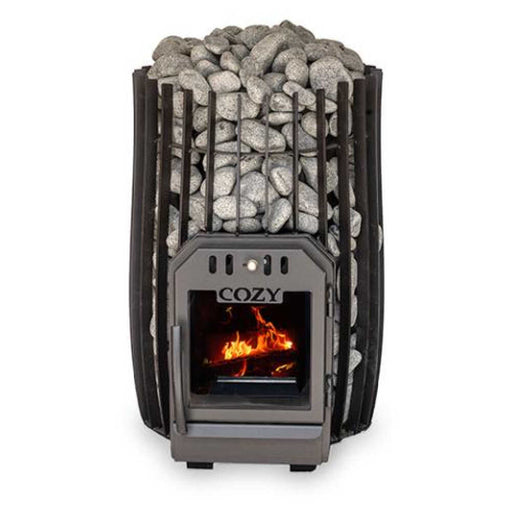 Cozy Heat SW Cylindrical Shape Sauna Stove With Sauna Stones [COZY SW] (SAK48563) - Sweatfully