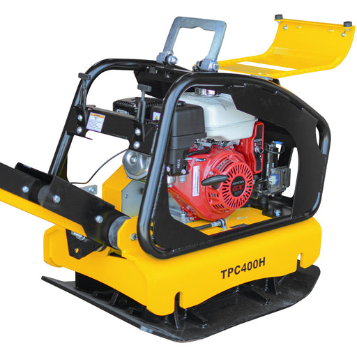9HP Reverse Plate Compactor Honda GX270 Electric Start 11,690 lbs/ft² for Granular Cohesive Soil Compaction - Sweatfully