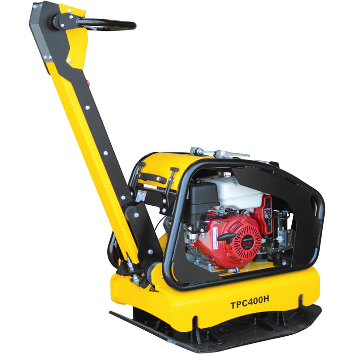 9HP Reverse Plate Compactor Honda GX270 Electric Start 11,690 lbs/ft² for Granular Cohesive Soil Compaction - Sweatfully