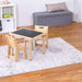 Cordia Wooden Kids Activity Table & Chair Set – Montessori-Inspired Desk for Play & Learning - Sweatfully