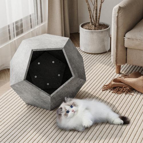25.98'' Modern Pet Furniture Cat Carrier, Sofa Side Table, Planter MDF Multifunctional Furniture, Burmese Sumac - Sweatfully