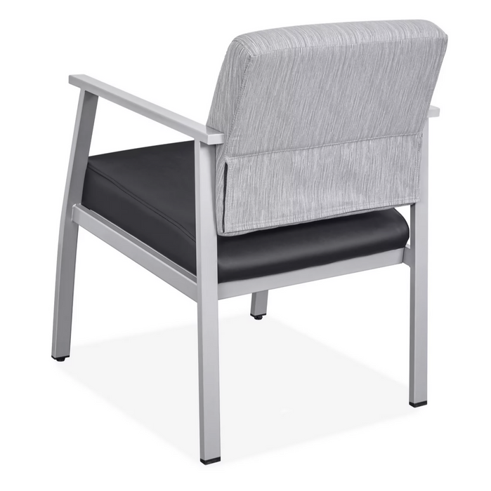 Uline Downtown Guest Chair - Standard, Black/Gray H-9131BL/GR - Sweatfully