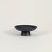 Matte Black Ceramic Footed Bowl - Sweatfully