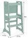 Date - 4 in 1 Kitchen Tower, Desk, Step Stool and Chalkboard - Sweatfully