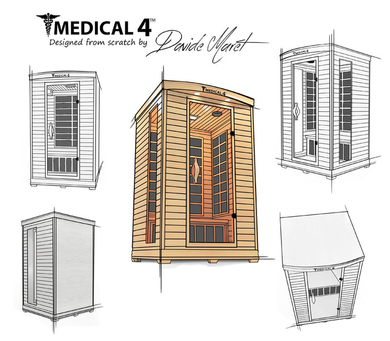 2 Person Home Full Spectrum Infrared Sauna | Medical 4™ - Sweatfully