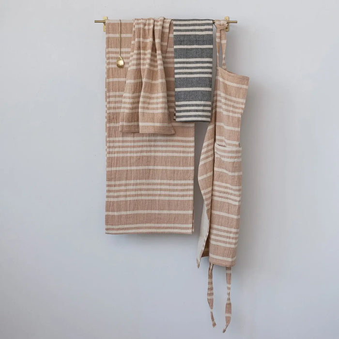 Down Home Double Cloth Striped Tea Towels, set of 2 - Sweatfully