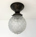 Authentic Antique Diamond Glass Ceiling Light - Sweatfully