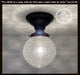 Authentic Antique Diamond Glass Ceiling Light - Sweatfully