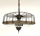 Rustic Industrial Cage Chandelier Light - Sweatfully