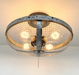 Industrial Farmhouse Screen Flush Mount Ceiling Light - Sweatfully