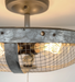 Industrial Farmhouse Screen Flush Mount Ceiling Light - Sweatfully